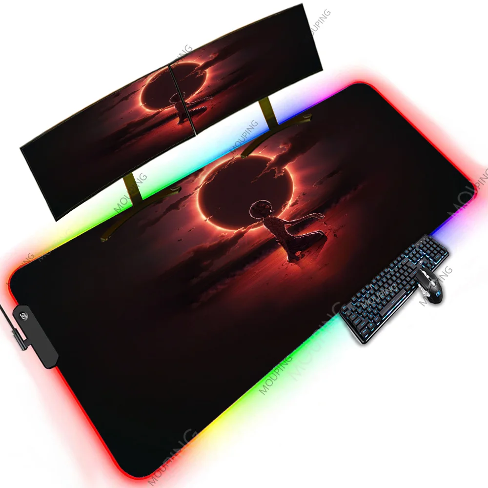

Berserk Special Design 120X50 PC XXXXL Led Rgb Computer Accessories Oversize Mouse Pads Backlit Minimalist Cheapest Black Carpet