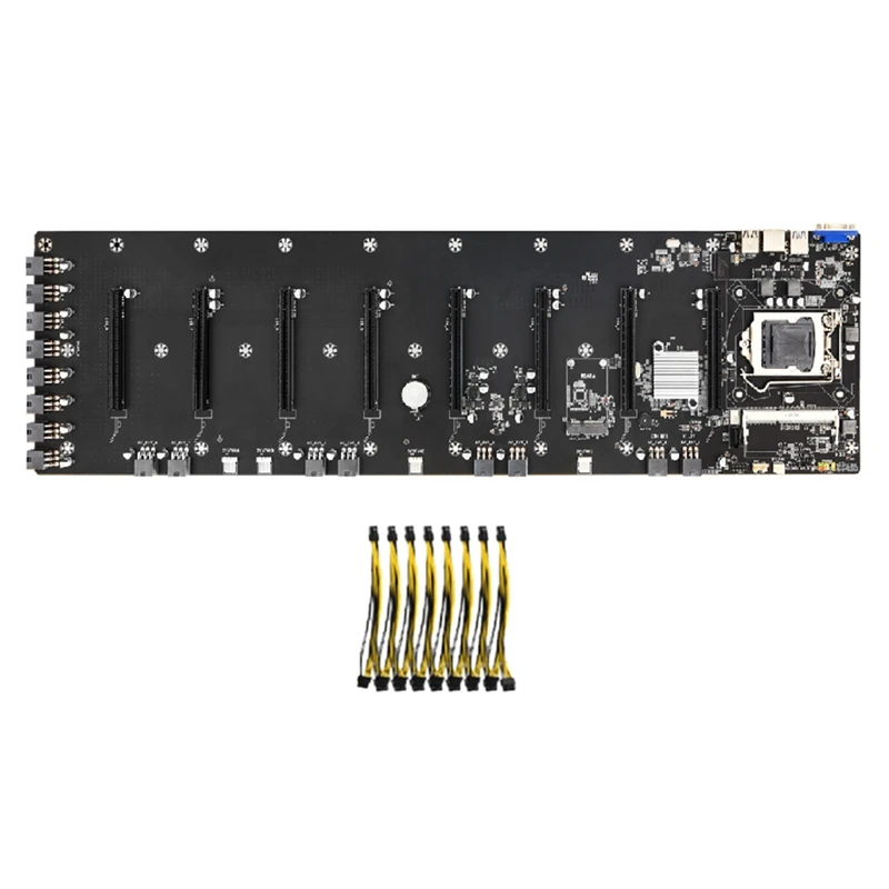 Материнская плата ETH-B75 V1.0Y поддерживает 8xpcie 16X слот X1 GEN1.1 скорость быстрой