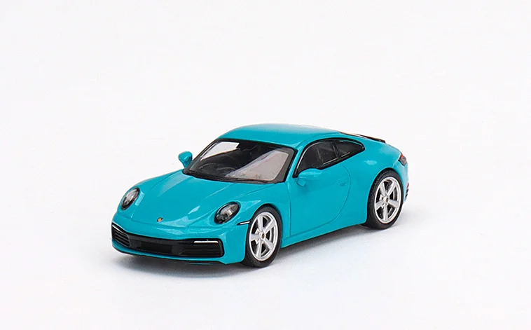 

Minigt 1/64 911 (992) Carrera S Miami Blue DieCast Model Car Collection Limited