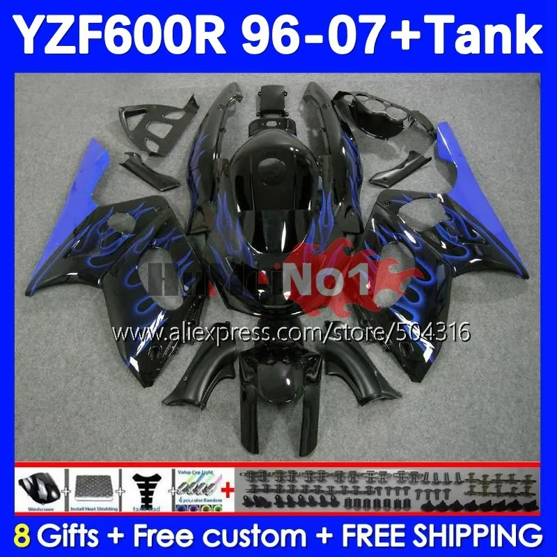 

Thundercat Kit For YAMAHA YZF-600R YZF 600R 38No.100 blue flames YZF600R 1996 1997 1998 1999 2000 2001 02 03 04 05 06 07 Fairing