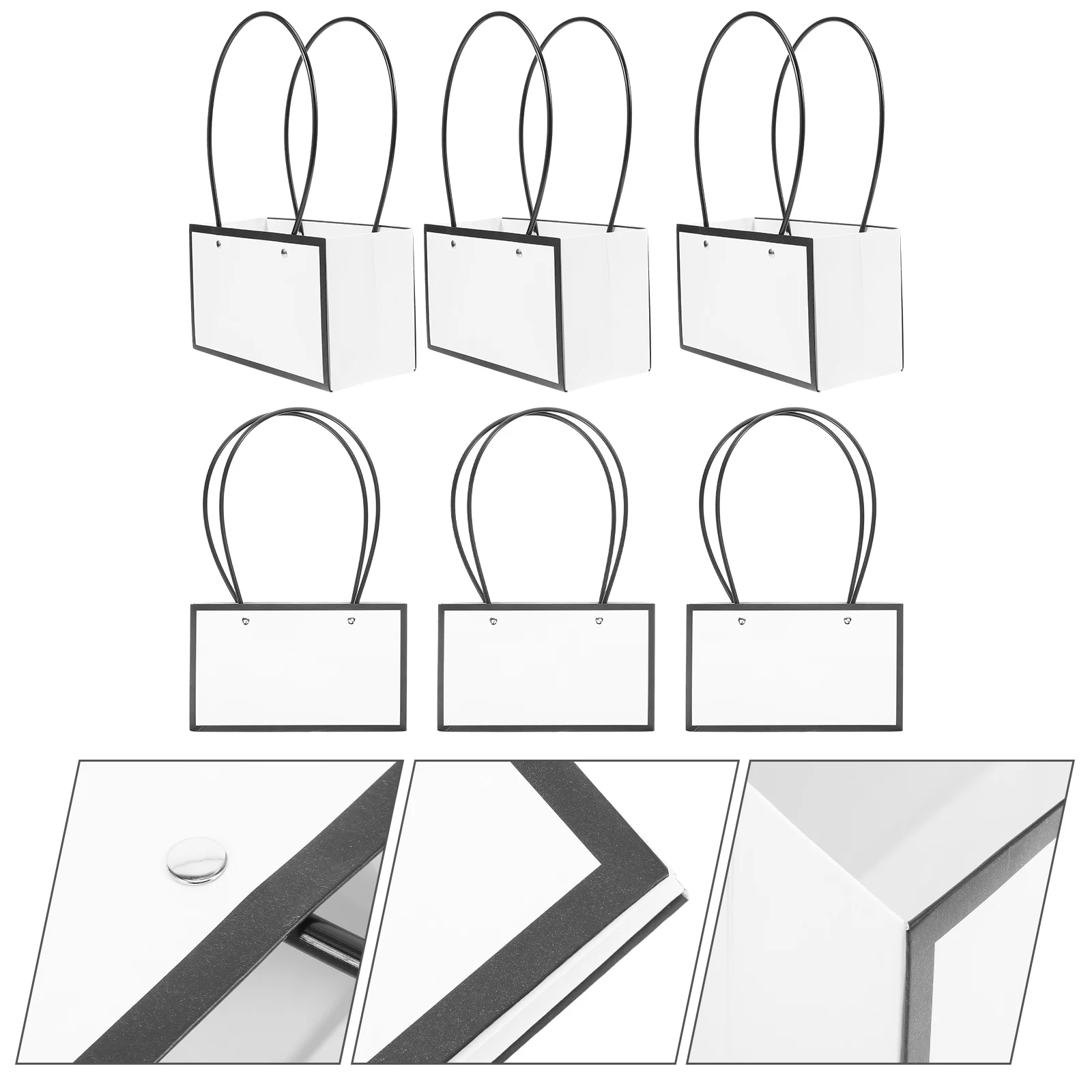 

6pcs Gift Packaging Multifunctional Water Proof Floral Wrapping Paper Bag Bouquets Wrapping Pouches Paper Flowers Bags