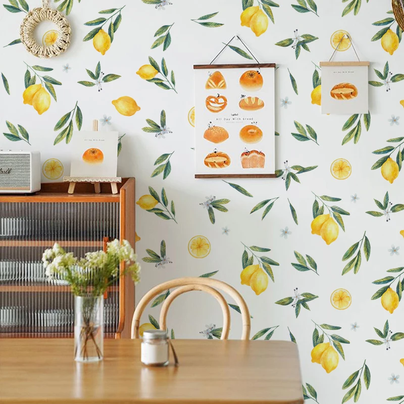 Декоративные наклейки на стену в виде свежих фруктов фон для детской комнаты