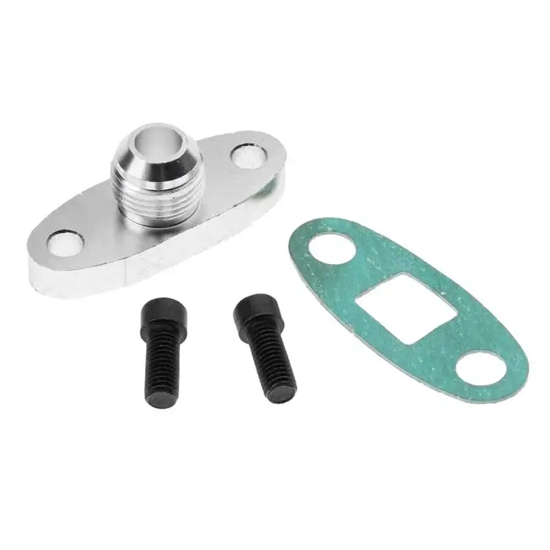 

Turbo Oil Drain Flange Rustproof Car Turbocharger Flange Kit Turbo Gasket Car Turbocharger Flange Adapter Oil Return Drain Turbo