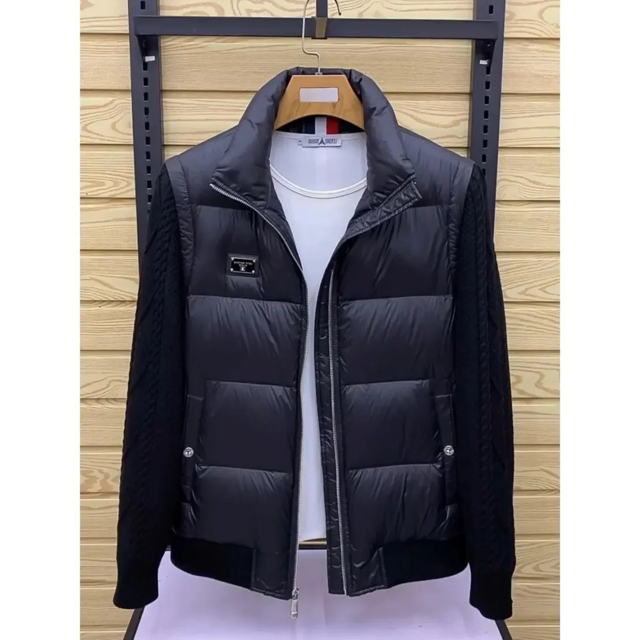 2024 зимняя мужская куртка-бомбер Повседневная хлопковая Толстая теплая парка