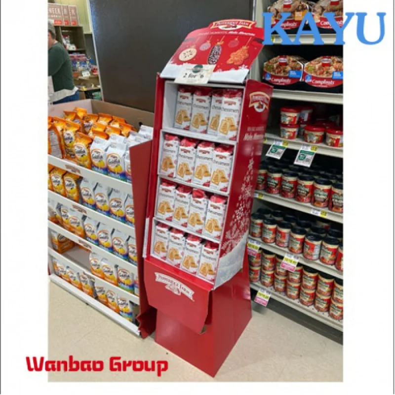 Retail overmarks cardboard shelf if floor