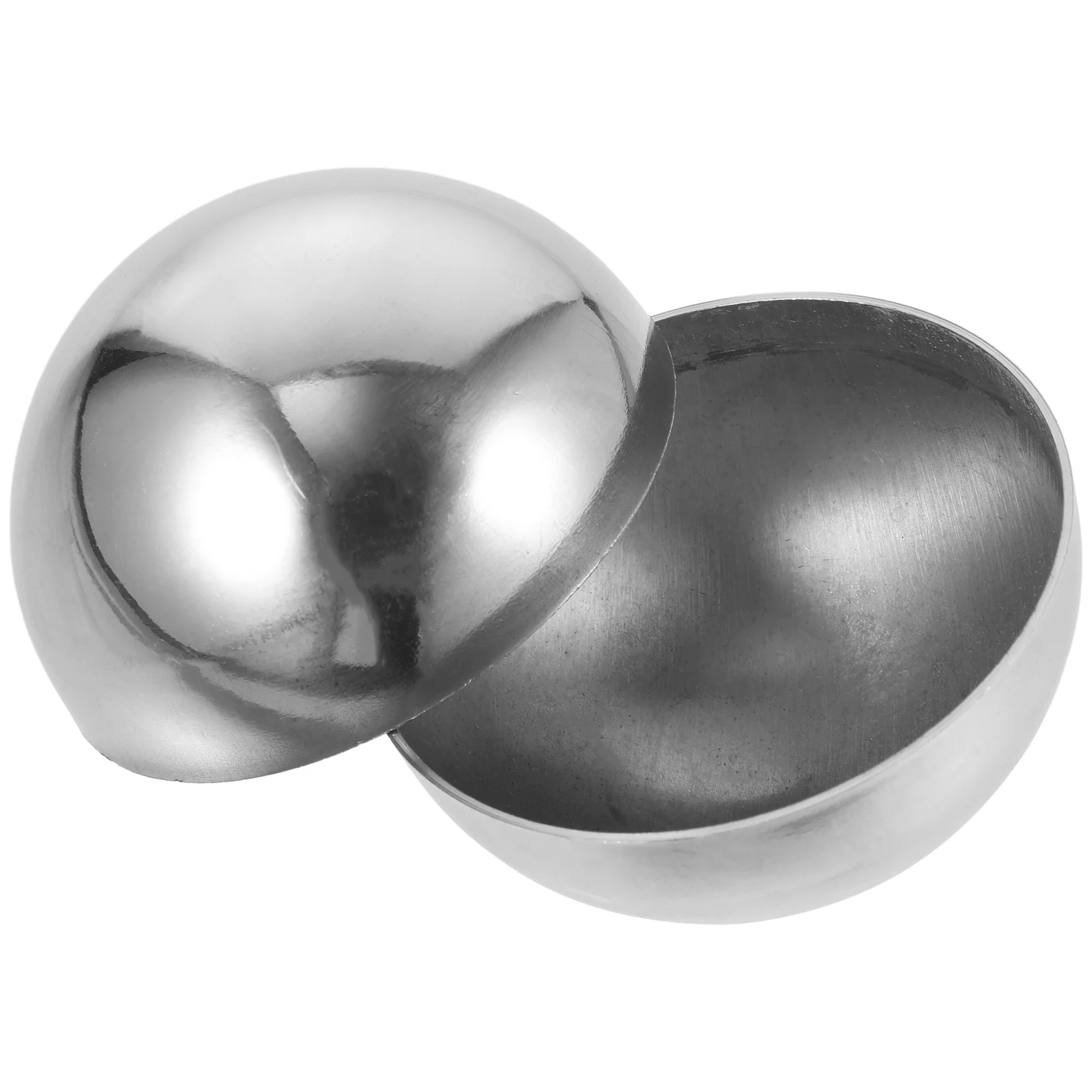 

2Pcs Hemisphere Ball Polished Stainless Steel Hollow Half Mirror Surface Ball