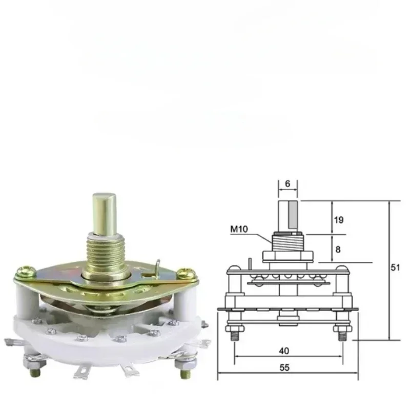 1 шт. KCT 1-4 колода диапазона селектор поворотного переключателя