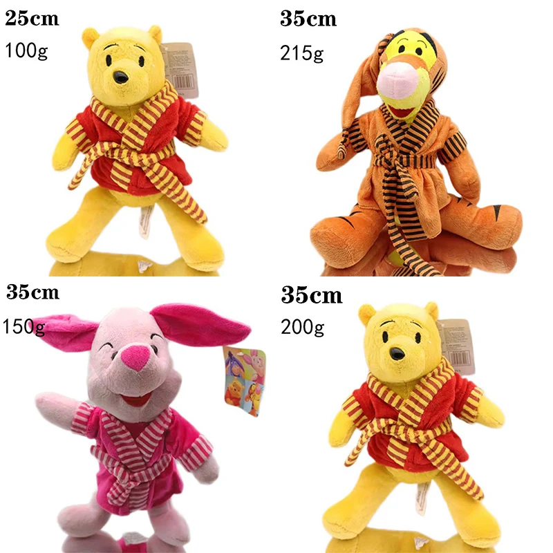 

Disney Cartoon Dolls Winnie The Pooh Plush And His Friend In Pajamas Pooh Tigger Piglet Kids Bedroom Decor Child Birthday Gifts