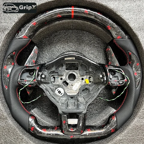 Руль ge из углеродного волокна для Volkswagen VW Golf 6 MK6 GTI GTD R 2009-2013 Polo Tiguan Passat, настраиваемые модифицированные детали