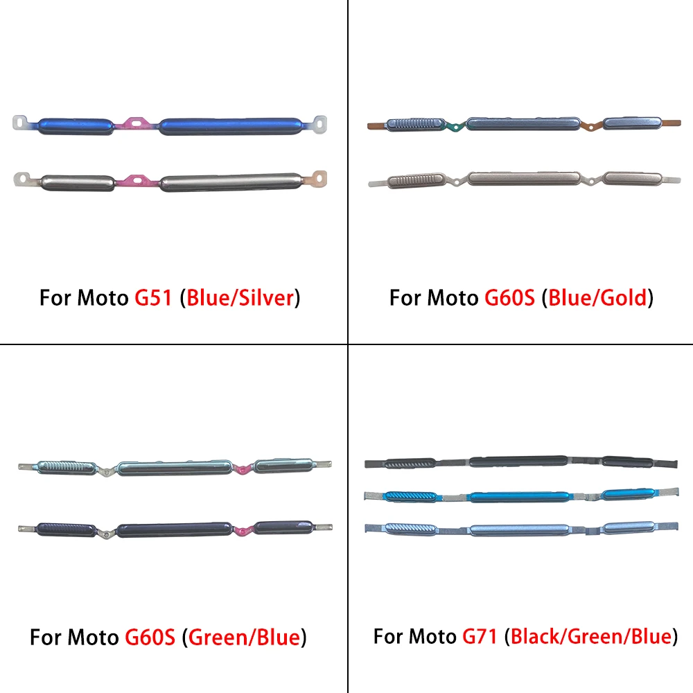 Кнопка регулировки громкости для Moto G71 G72 G60S G60 G52 G41 G51 5G ВКЛ-ВЫКЛ Переключатель