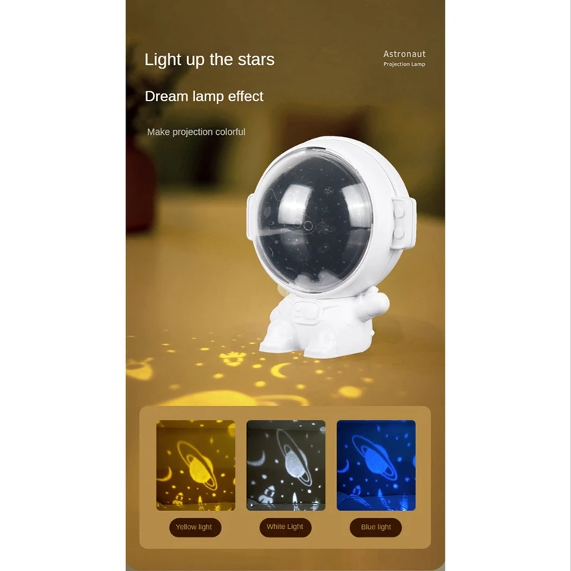 

Astronaut Star Galaxy Projector Starry Sky Night Light Room Decoration Kids Birthday Gift Christmas Night Light