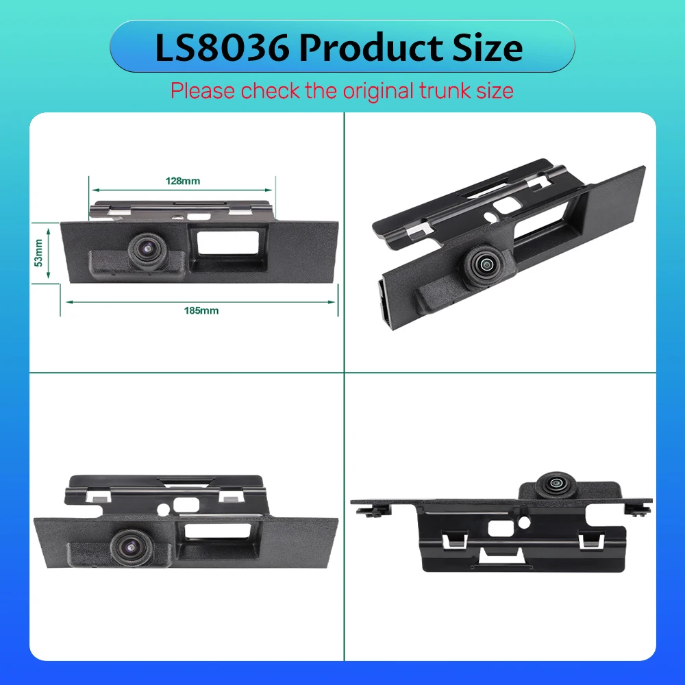 170-градусный MCCD AHD 1080P ручка переключателя багажника автомобиля камера заднего