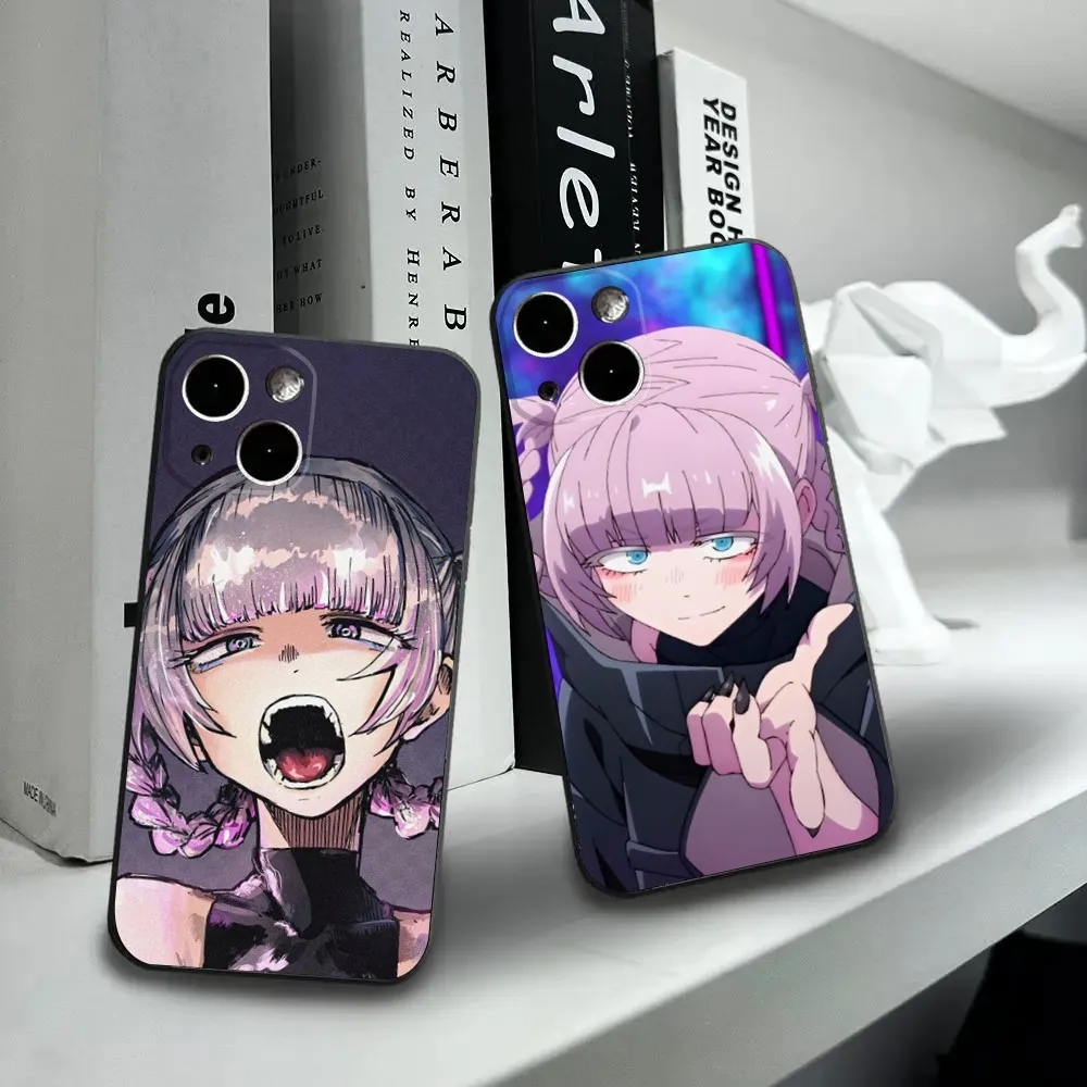 Nazuna Nanakusa Call of the Night Phone Case For iPhone16 15 14 13 12 Mini 11 Pro XR X XS MAX 7 8 Plus Silicone Cover Soft Black