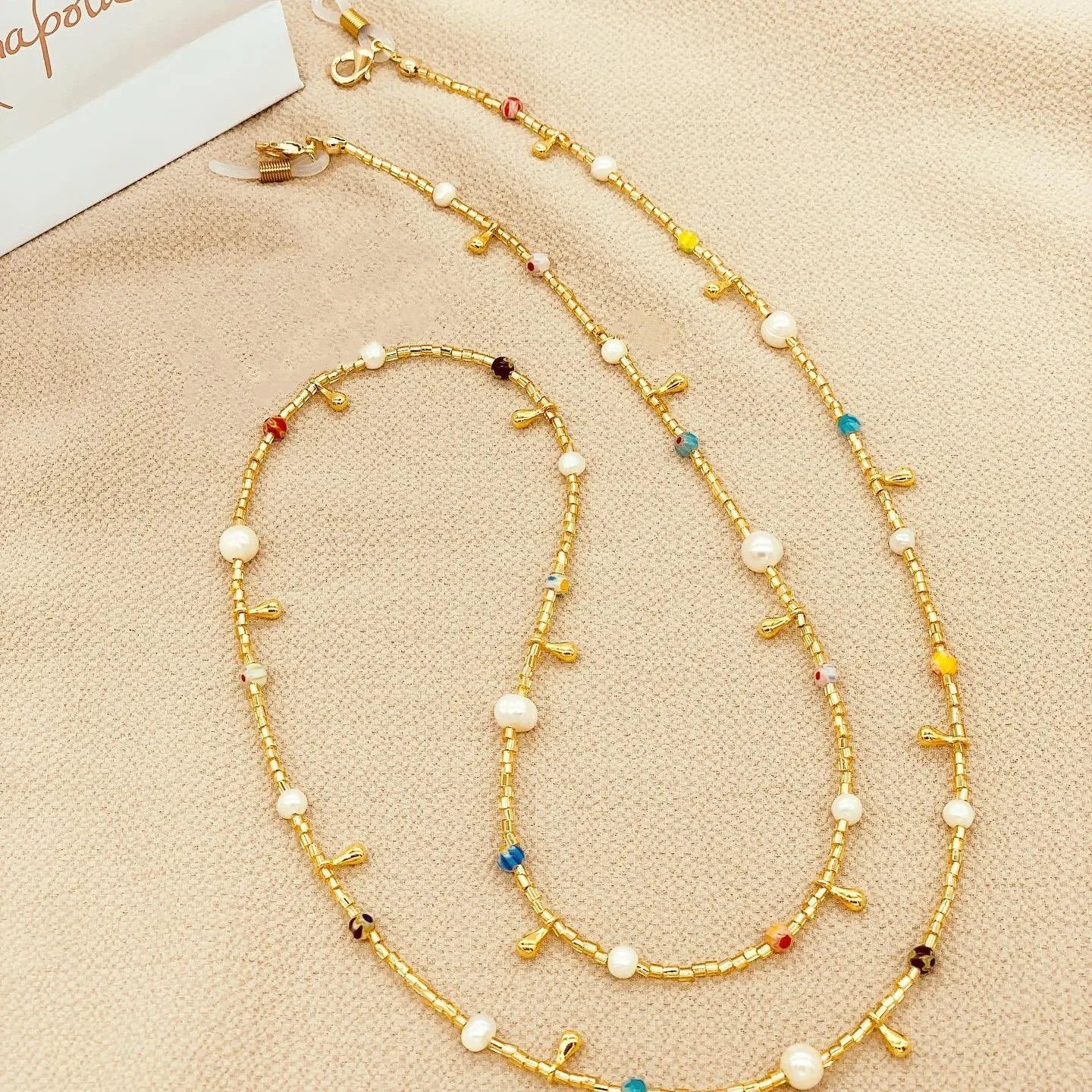 

KKBEAD 2023 New Glasses Chain Long Beads Natural Pearl Beads Chain for Sunglasses Accessories Sunglasses Chain Strap Women