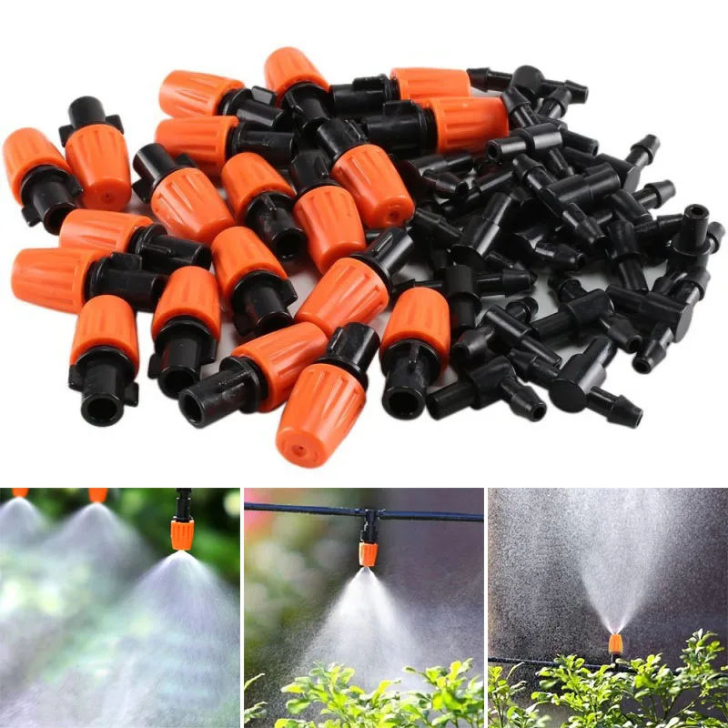 

25pcs Adjustable Irrigation Drippers Sprinklers 40 degrees Emitter Dripper Micro Drip Irrigation Sprinklers for Watering System