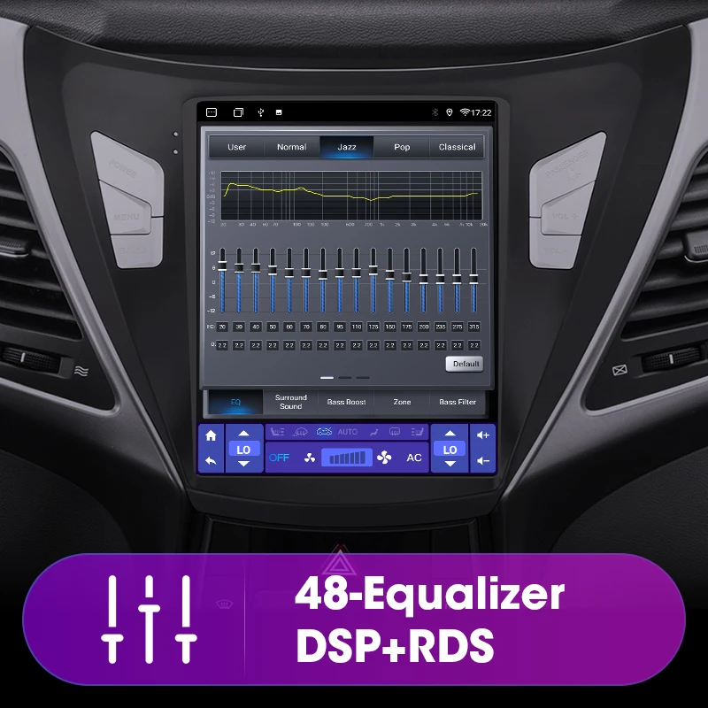 $86.99 JMCQ 2 Din Android 11 Car Radio For Hyundai Elantra Avante I35 2011-2013 Multimedia Video Player GPS Carplay For Tesla Style