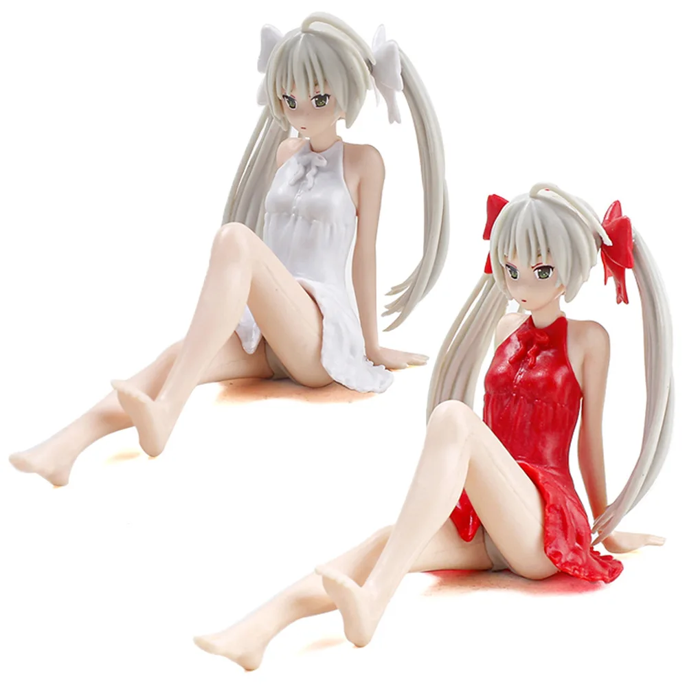 

Кавайная фигурка Kasugano Sora в положении сидя, фигурка аниме Yosuga no Sora, Коллекционная модель, кукла, игрушки, украшения для торта и автомобиля
