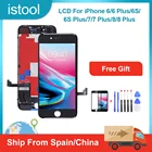 ЖК-дисплей для iPhone 6, 6 Plus, 6S Plus, 7, 7Plus, 8, 8Plus, сменный дисплей с сенсорным дигитайзером в сборе с подарком, доставка из Испании