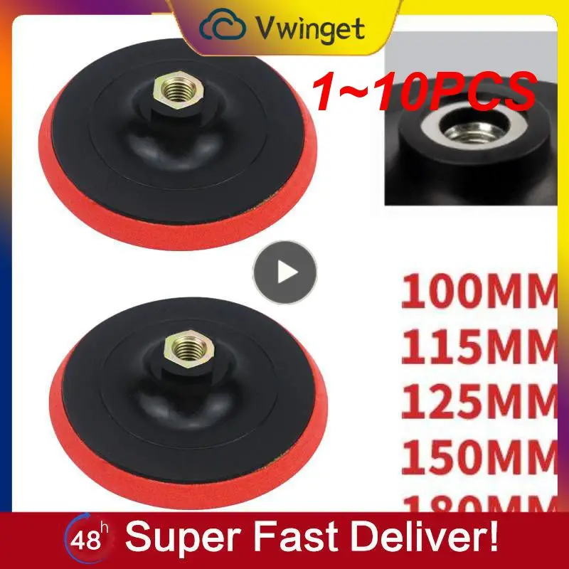

1~10PCS Backing Plate M10 M14 Hook & Loop Polishing Buffing Pad Backer 3 4 5 6 7 inch Backer Pads For Grinder Machine and Polish