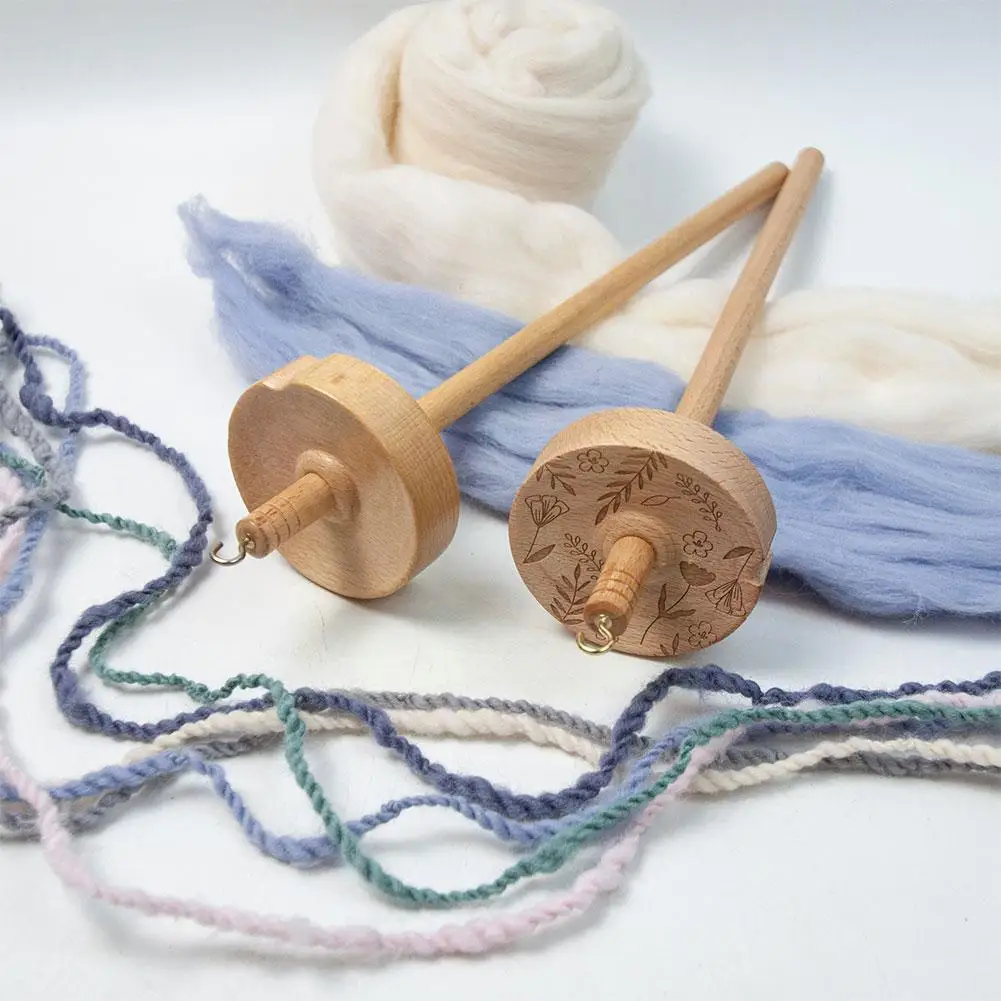 

Wooden Drop Spindle Top Whorl Yarn Spin Hand Carved Wooden Tools Gifts For Beginners Hogard Home DIY Sewing Tools Accesscor Y3Z5