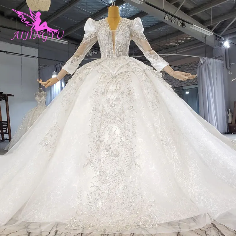 

AIJINGYU Muslim Bridal Dresses Bridals With Color Plus Size Gown
