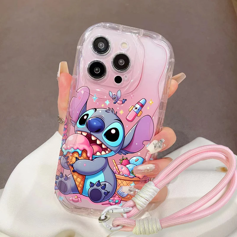 Чехол с мультяшным вышивкой для OPPO A38 A80 A60 A3 A3X A40 A18 A96 A78 A79 A93 A52 A95 A76 A72 A53S A55 A54 A57 A58 A59