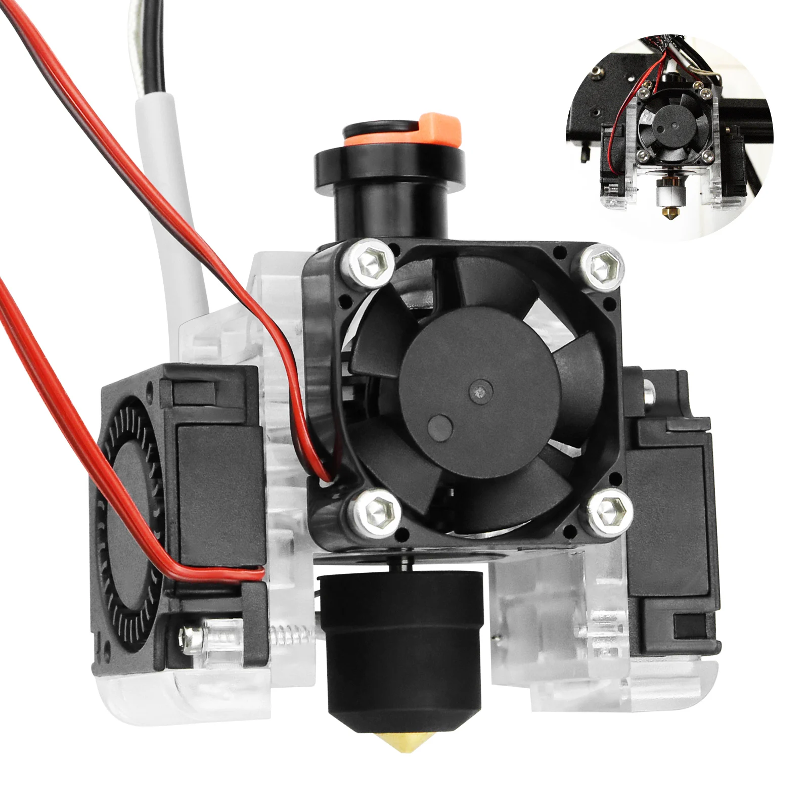 

24V 60W New Upgrade Ceramic Heating V6 Hotend ended M6 Smooth Thread KIT for DDB Orbiter Ender 3 CR10 3D Printer Part