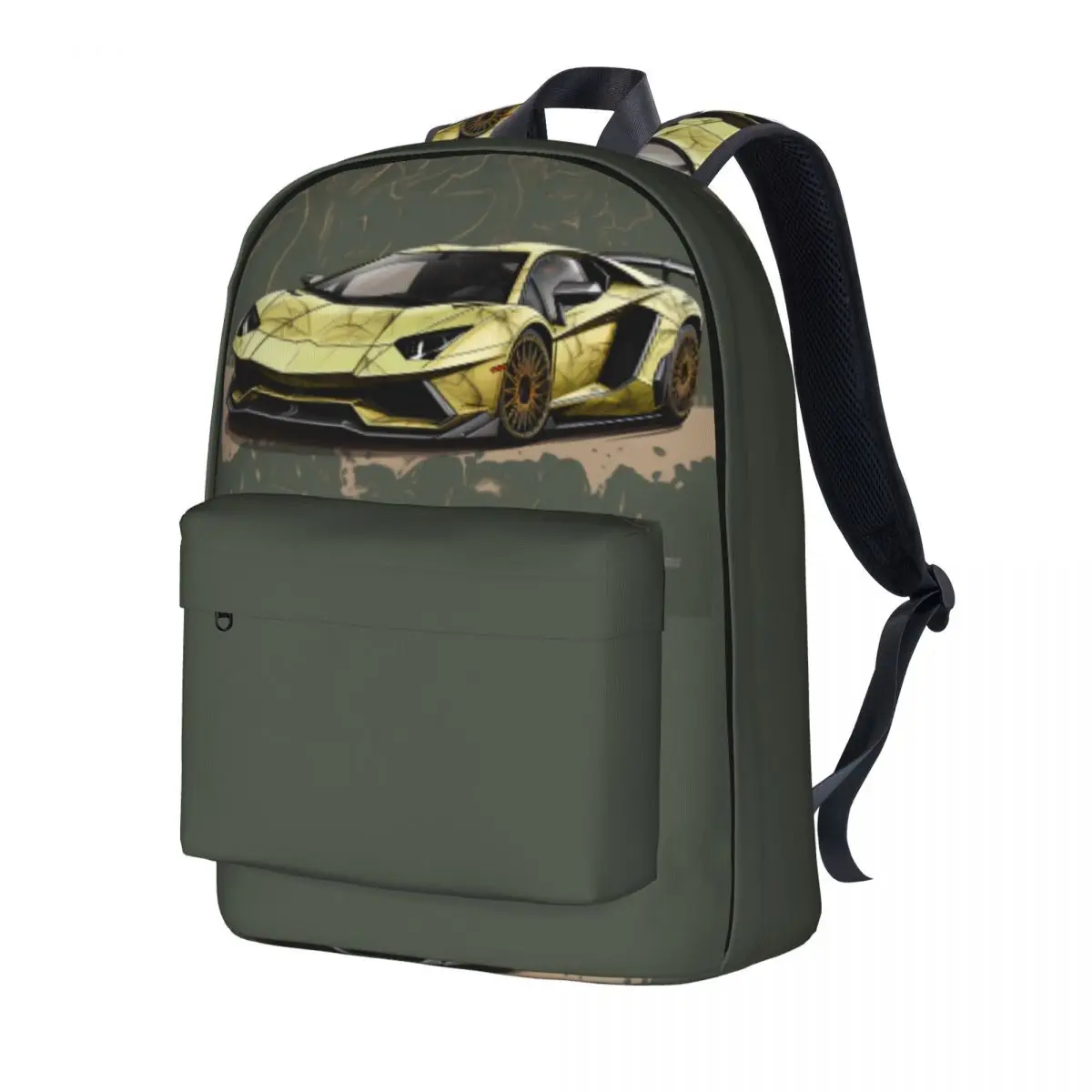 

Роскошный спортивный рюкзак с машинкой, Мультяшные женские и мужские повседневные Рюкзаки из полиэстера, прочная уличная одежда, сумки для старших классов, рюкзак