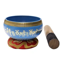 tibet buddha singing bowl nepal handmade brass buddhism utensils yoga meditation chanting home decor for healing mindfulness