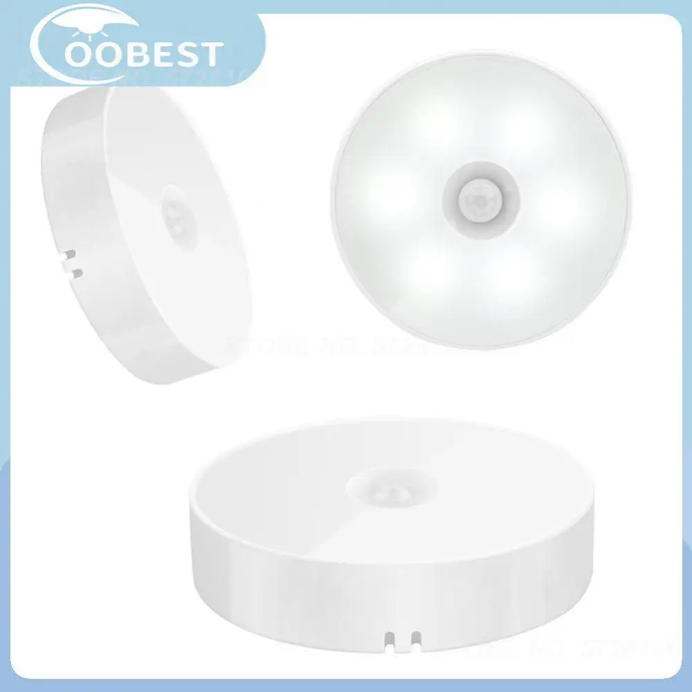 

Intelligent Home Bedroom Energy-saving Led Night Light Usb Rechargeable Motion Sensor Cabinet Light Wall Lamp