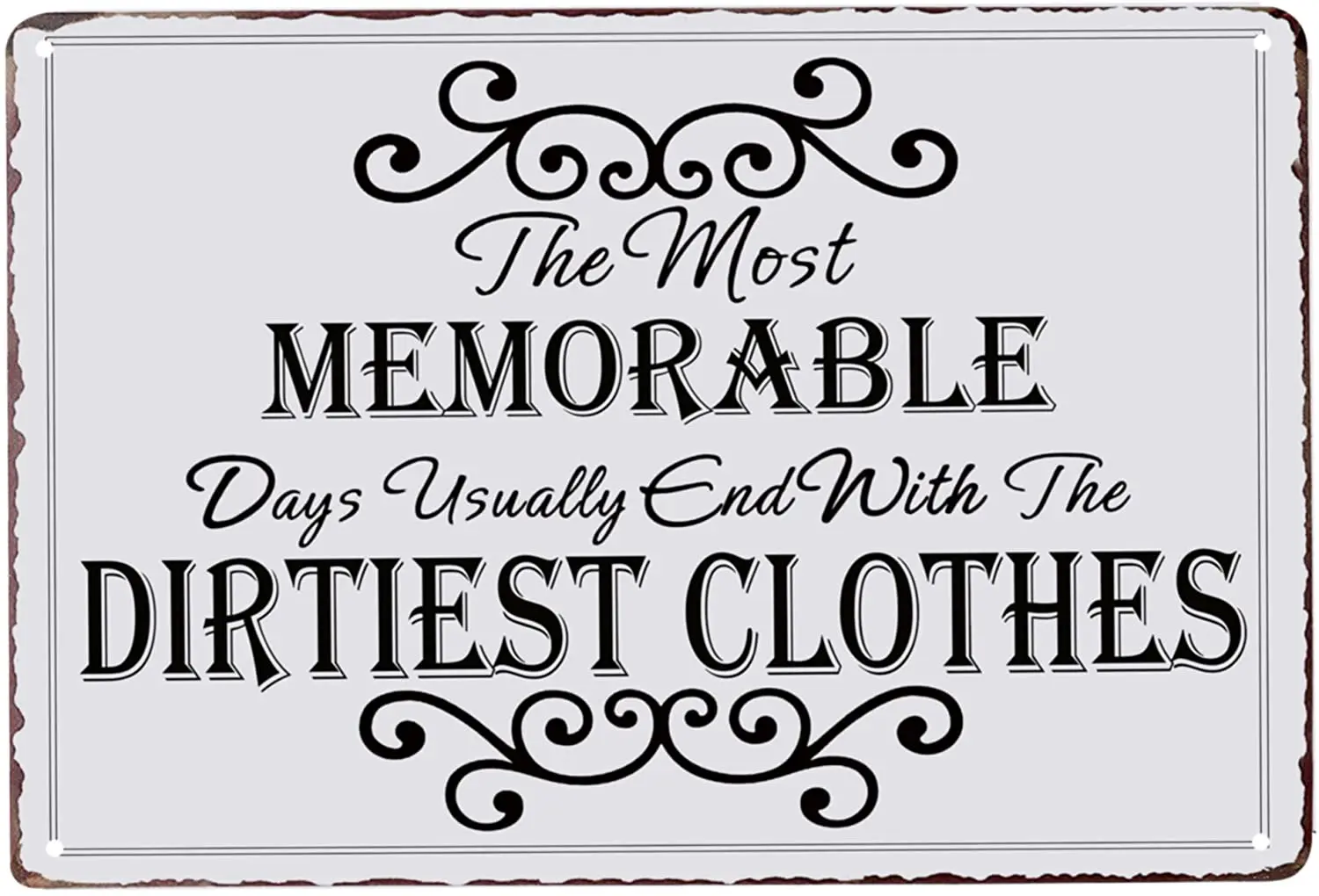 

Самый памятный день с самой грязной одеждой, винтажный металлический знак, домашняя ванная комната, стирка, Декор, знаки для умывальника
