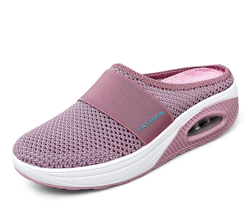 

Women Mesh Lightweight Shoes Woman Slippers Wedge Shoes Female Air Cushion Sandals Thick Bottem Casual Sneakers Plus Size 43