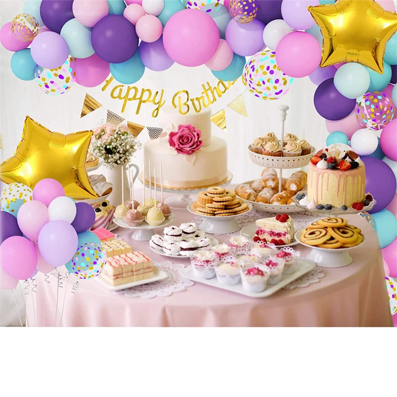 Воздушный шар в виде единорога арка украшения на 1-й день рождения детские для