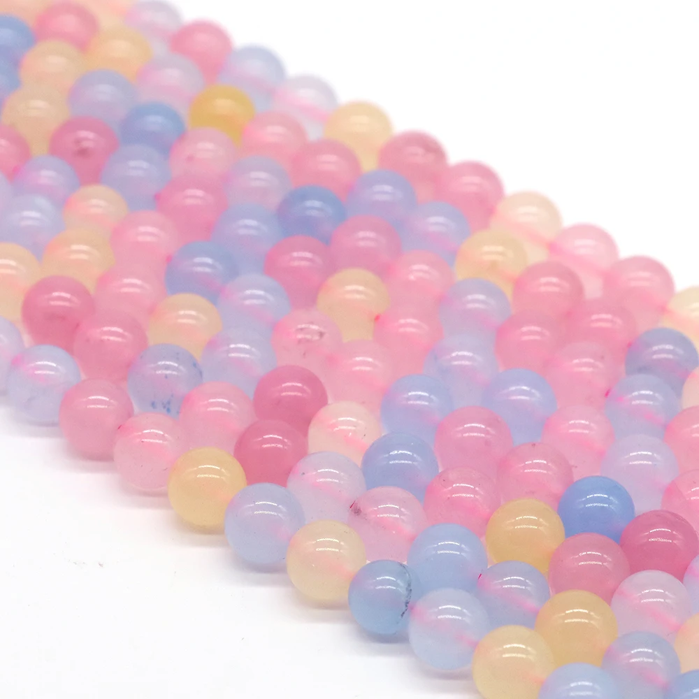 4/6/8/10 мм натуральные бусины Морган круглые свободные каменные хрустальные для