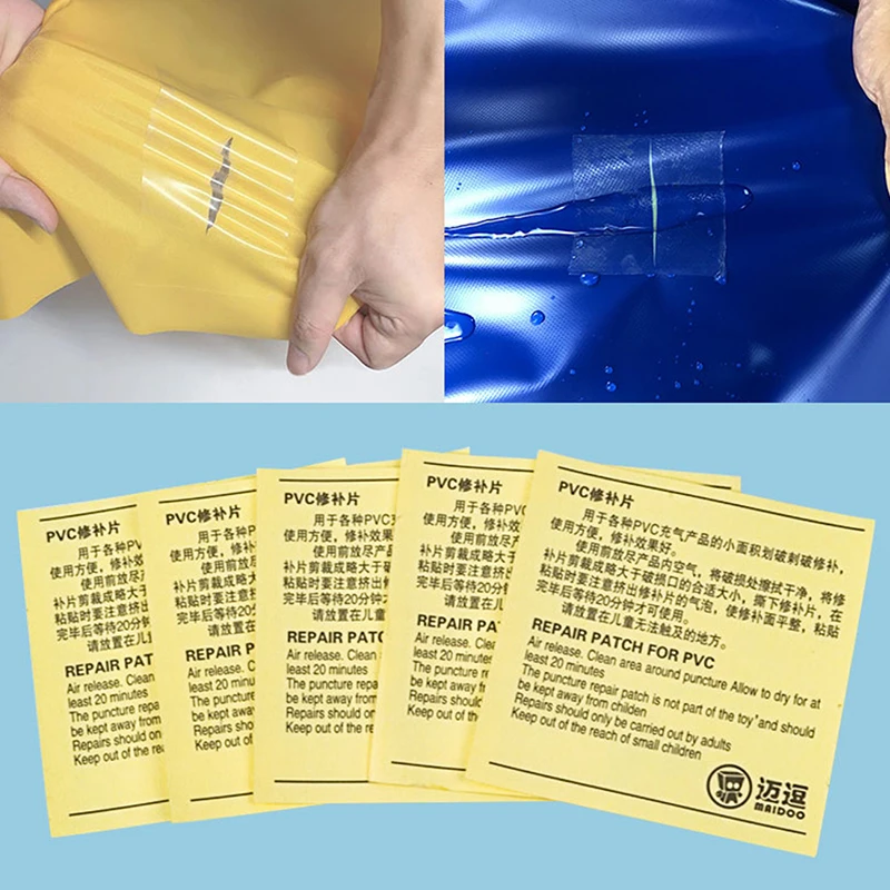 

5Pcs PVC Outdoor Patches Stickers Waterproof Clear Self Adhesive Nylon Sticker