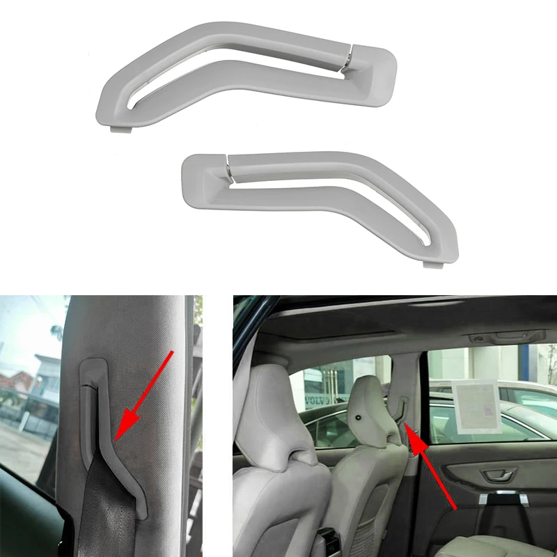

for Volvo S60 S80 V70 XC90 Left Seat Belt Retractor Guide Ring Belt Selector Gate Seat Belt Trim Cover Gray 39966529
