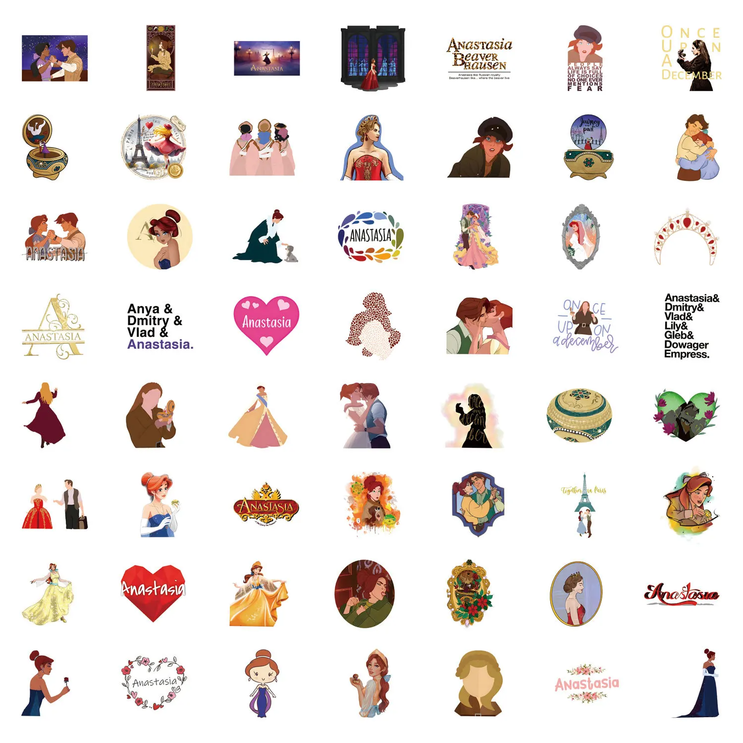 10/30/55 шт. Мультяшные наклейки с граффити