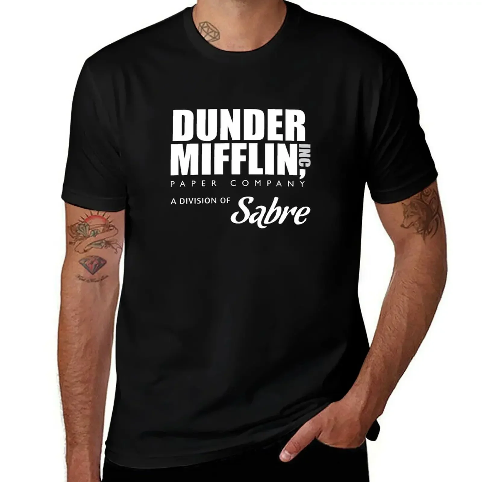 Футболка Dunder Mifflin Paper Company A Division of Sabre/The Office хлопковые футболки с рисунком