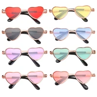 small cosplay party dolls sunglasses cats small dogs dog glasses heart metal sunglasses cat glasses