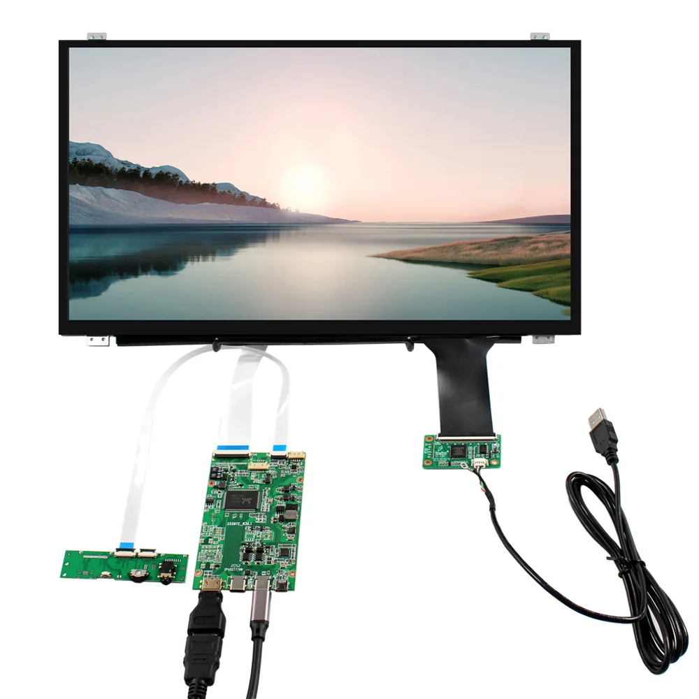 

15,6 дюймовый 1920X108 0 IPS TFT-LCD с емкостной сенсорной панелью и ЖК-контроллером типа C HD-MI, плата для самостоятельной сборки дисплея ноутбука
