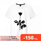 Мужская футболка хлопок Depeche Mode черная роза