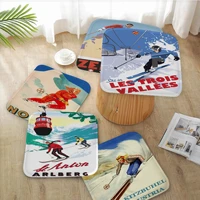 alpine skiing tie rope stool pad patio home kitchen office chair seat cushion pads sofa seat 40x40cm buttocks pad