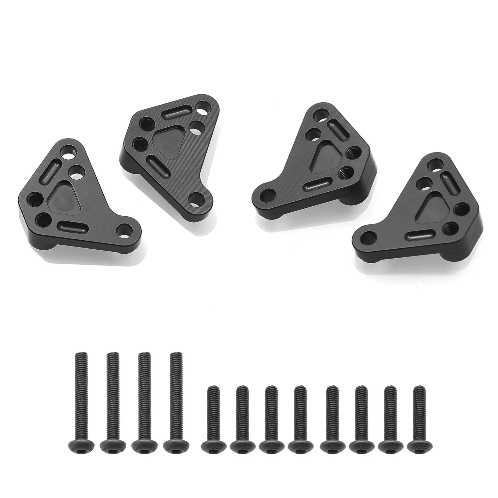 

4pc Metal Heighten Front and Rear Shock Absorber Lower Mount Bracket for 1/10 Traxxas MAXX 2.0 V2 89076-4 WideMaxx Upgrade Parts