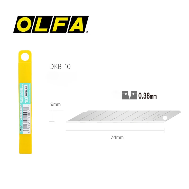 Фото OLFA DKB-10 запасные лезвия SK2 9 мм сменные лезвия искусство резак многофункциональный нож 30 градусов острые лезвия для SAC-1 LTD-01 LTD-04 №2
