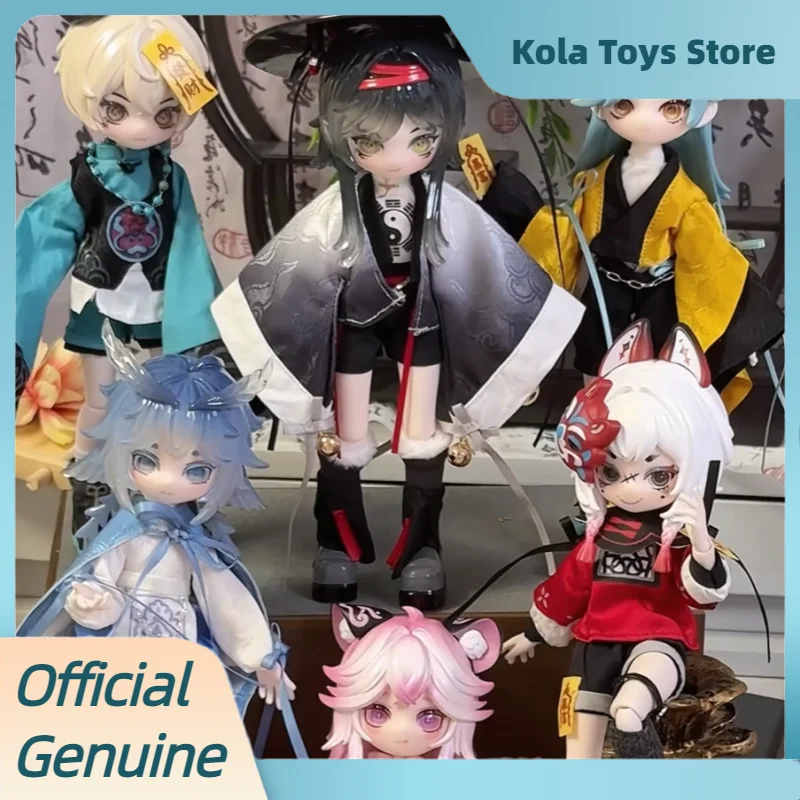 Фото Оригинальная коллекционная фигурка Happy Engine BJD Doll Blind Box 1/8 Yoo Minge Nightwalk, игрушка-украшение для рабочего стола, загадочный подарок для коллекционеров №1