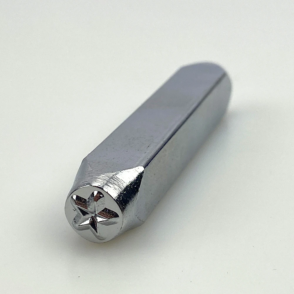 

6mm Star Design Steel Punch Stamps Tool For Electroplated Hard Carbon Steel Tools To Stamp Punch Metal