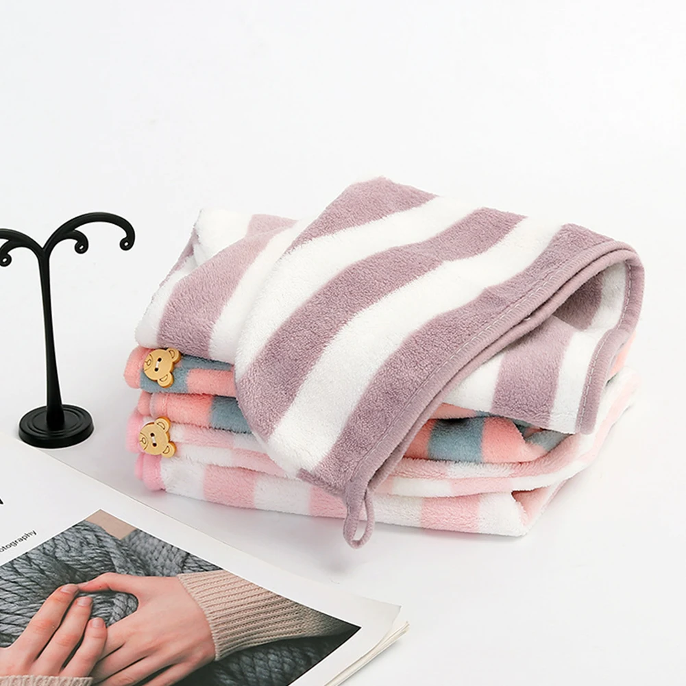 

Accessories Dry Hair Hat Towel 60cm X 25cm Absorbent Machine Washable Microfiber Quick Drying Bathroom Cleaning