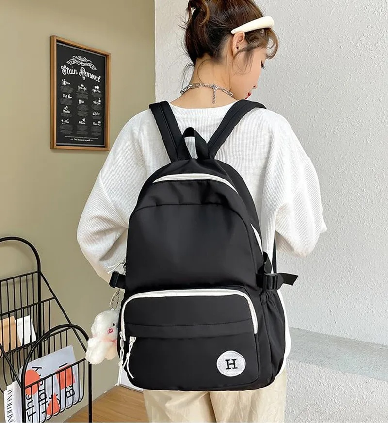 Schoolbag Female Junior High School Student New High School Student Computer Backpack Female Travel Large Capacity Backpack