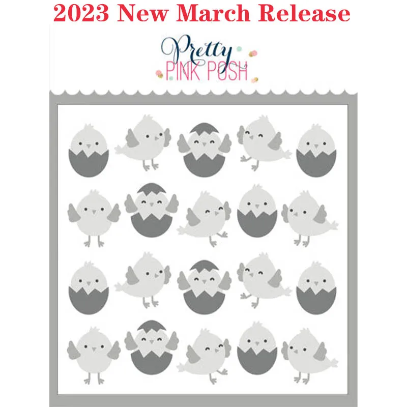 

Chick 2023 New March Release Handicraft Stencil Scrapbook Embossed Paper Card Album Craft Template Diy Handmade