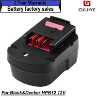 a12 12v ni mh rechargeable tools battery for blackdecker hpb12 bd12psk bdg1200k cd1200sk epc12 hp122k ss12 high capacity 100